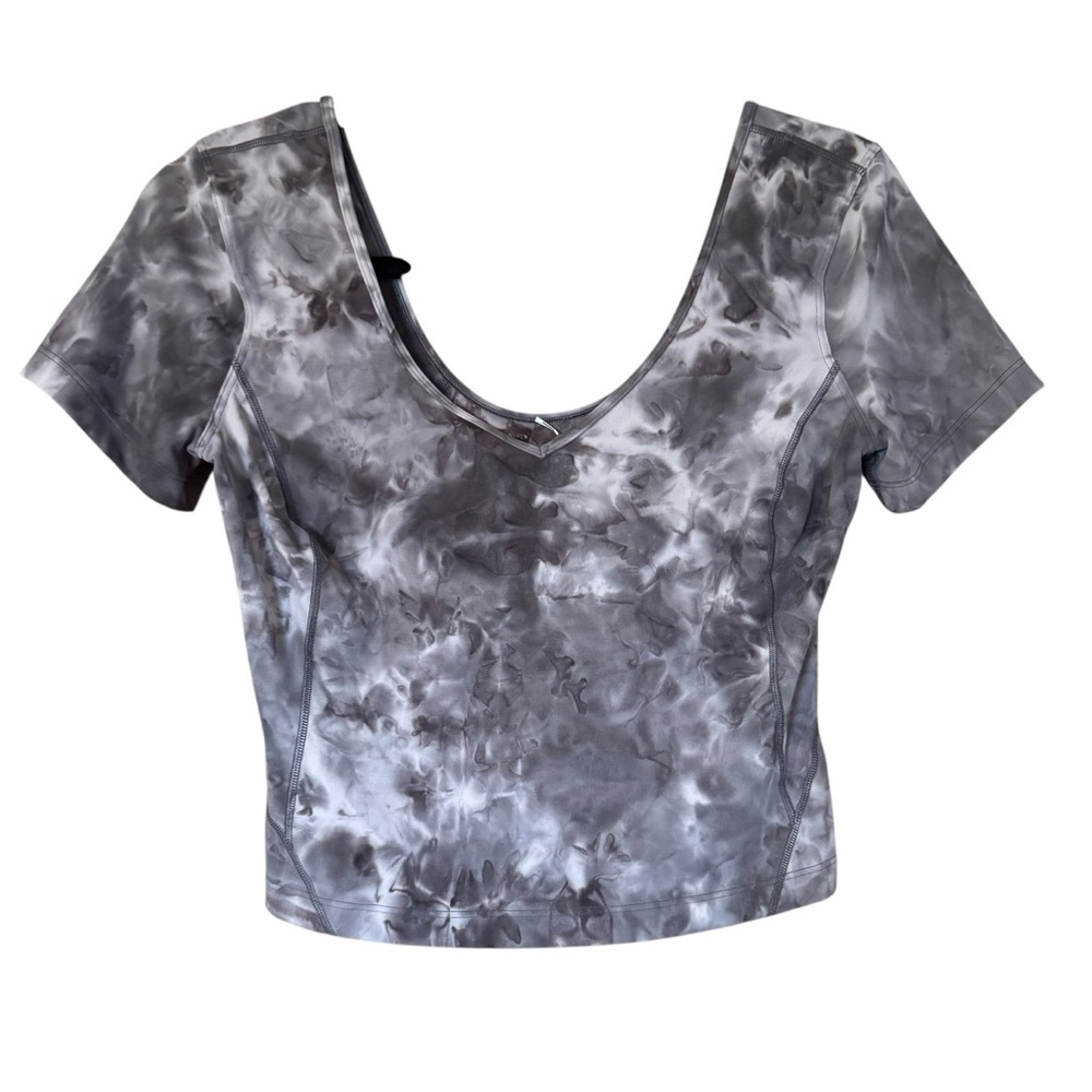 Lululemon Align Tee Nulu Diamond Dye Mink Berry Lunar Rock 2